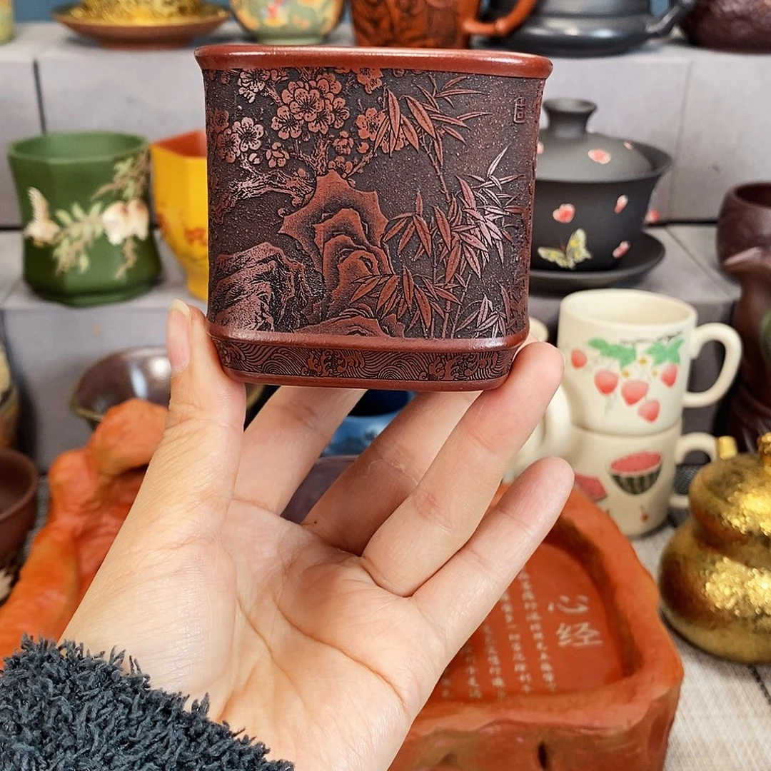 紫砂茶杯紫砂紫砂