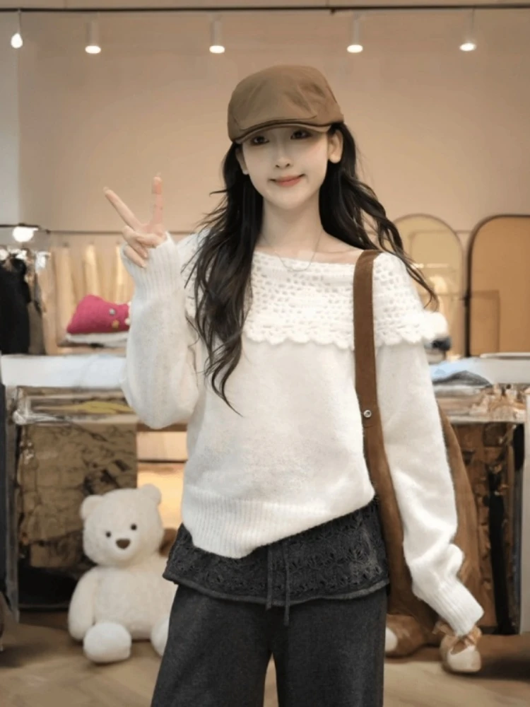 甜美风温柔气质针织衫今年流行的爆款女装新款毛衣巨好看显瘦上衣
