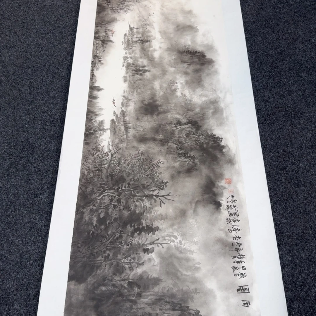 国画国画作品山水花鸟纯手绘