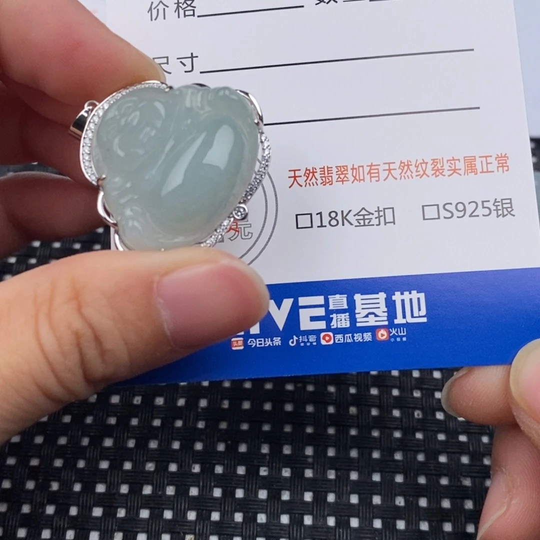 翡翠银S925镶嵌颈饰