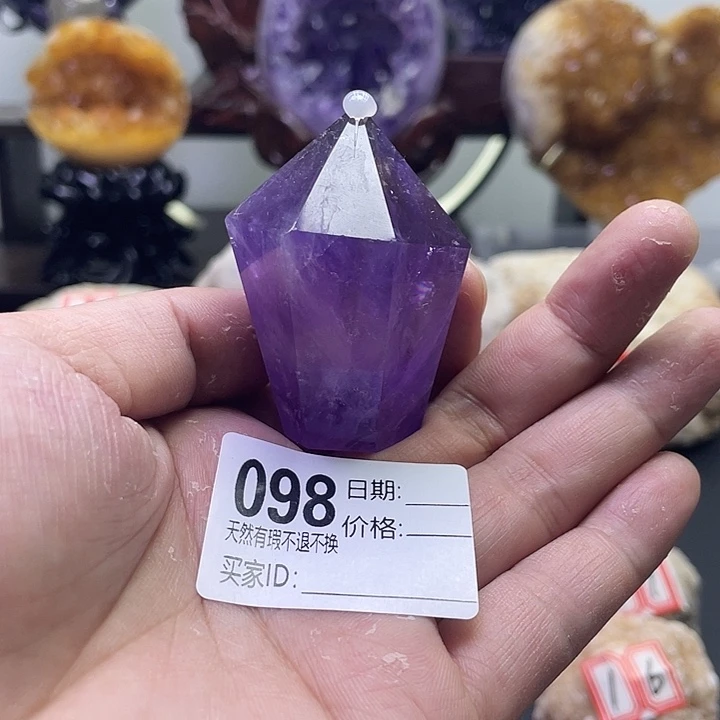 紫晶未镶嵌珠宝半成品