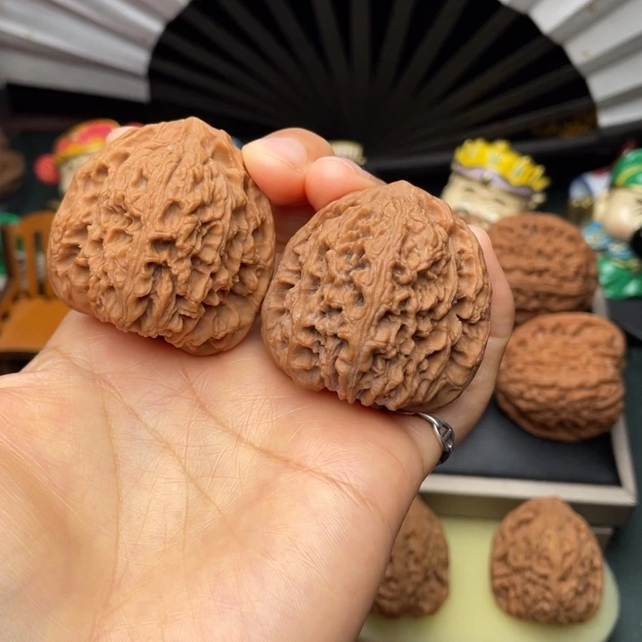 吊坠文玩核桃41尺三角全家福