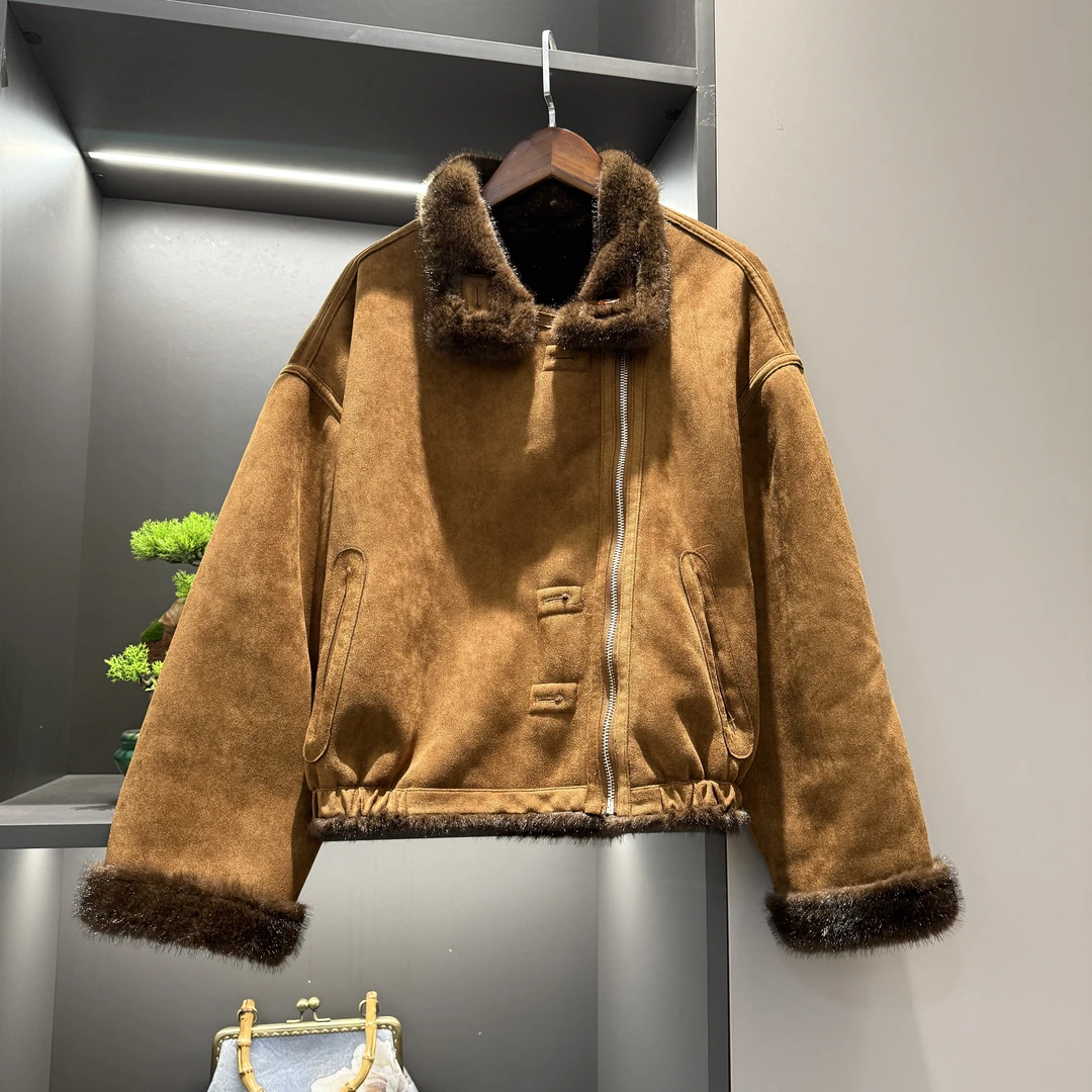 2025秋冬外套休闲保暖加绒上衣7108