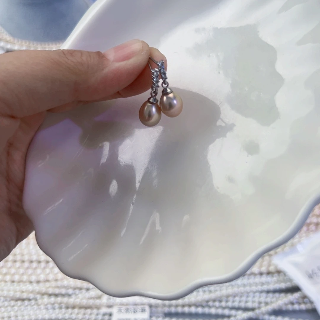 银S925镶嵌淡水珍珠项链手串耳饰吊坠