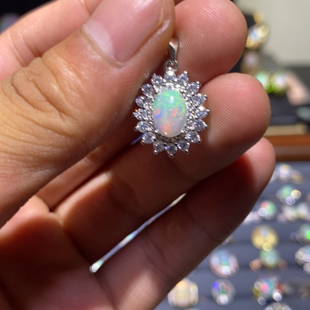 欧泊合金欧泊吊坠