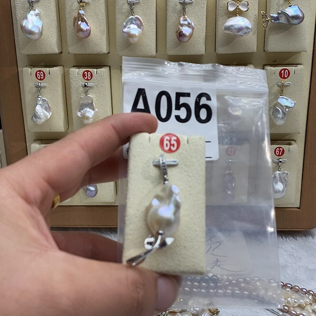 银S925镶嵌颈饰淡水珍珠