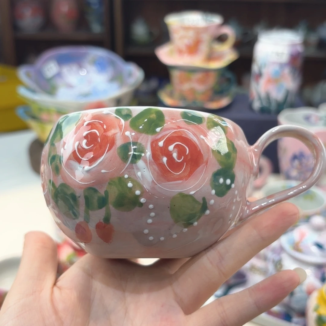 景德镇手绘高温釉下彩陶瓷茶具