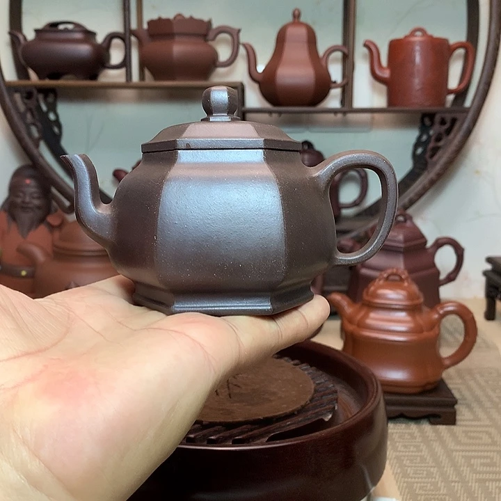 牛***闪茶壶紫砂原矿紫砂壶