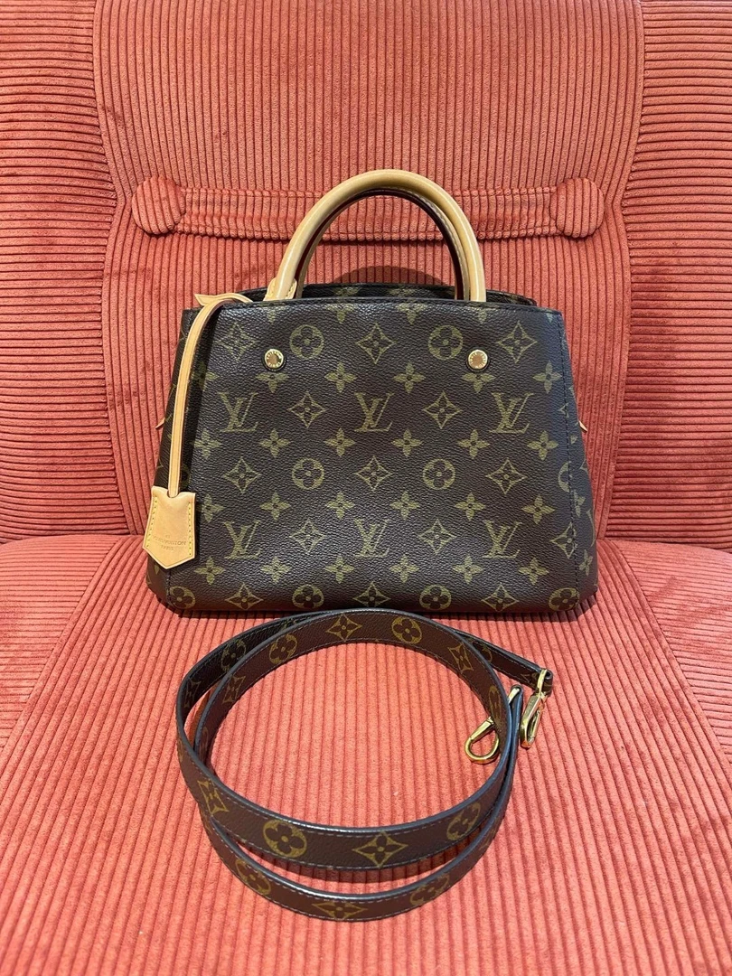 95新 LouisVuitton/路易威登 118310 lv老花蒙田bb斜挎包