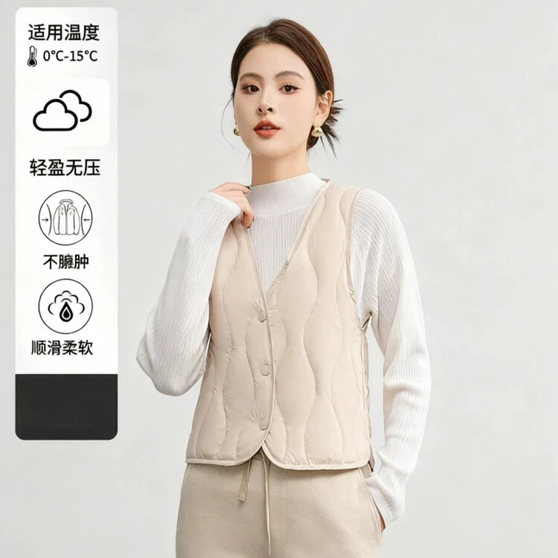 巨好看的秋冬夹棉马甲女大衣内搭时尚轻薄加棉内胆贴身保暖小背心