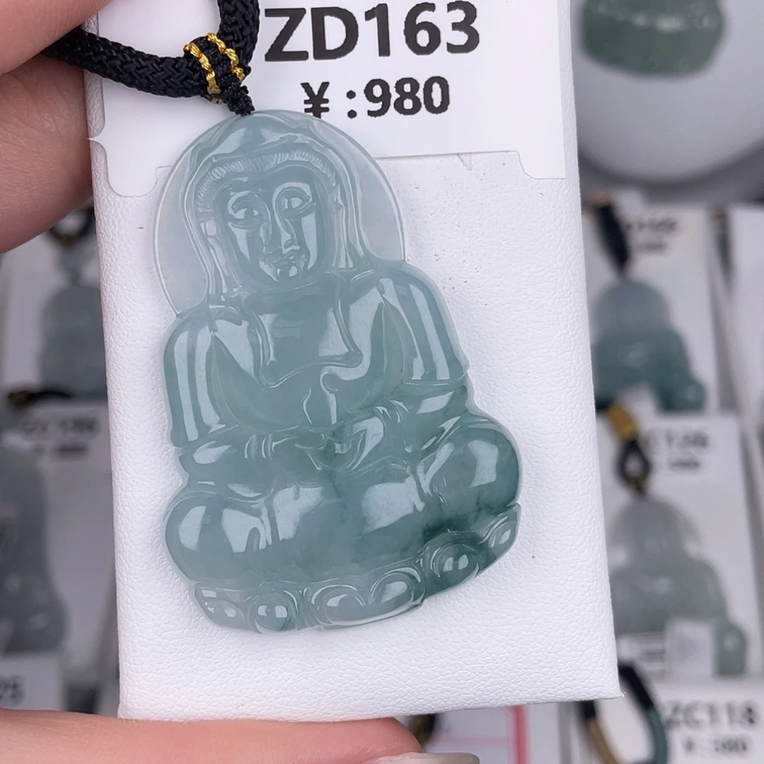 翡翠未镶嵌颈饰zd163