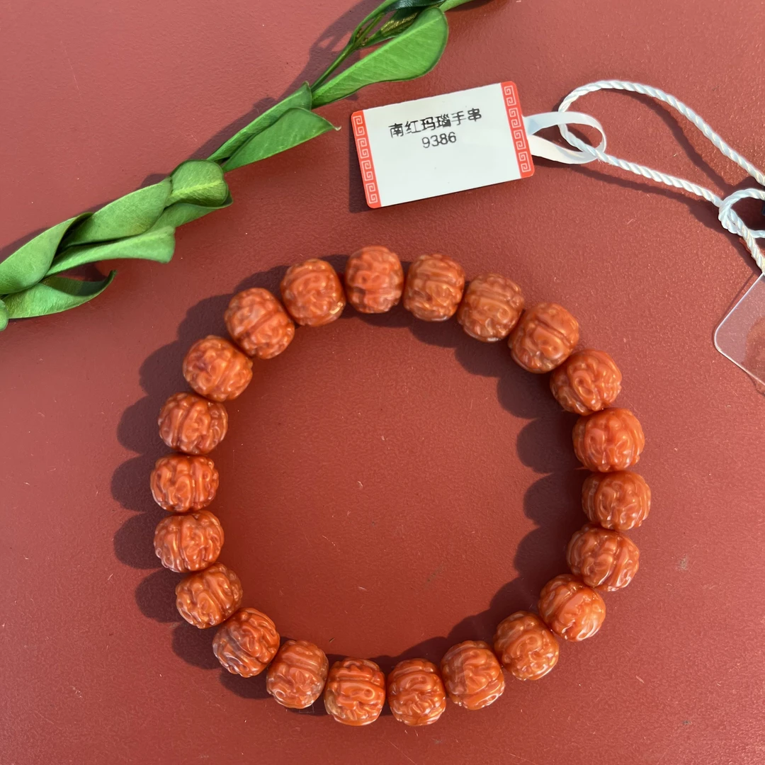 民国 南红玛瑙 手串 9386