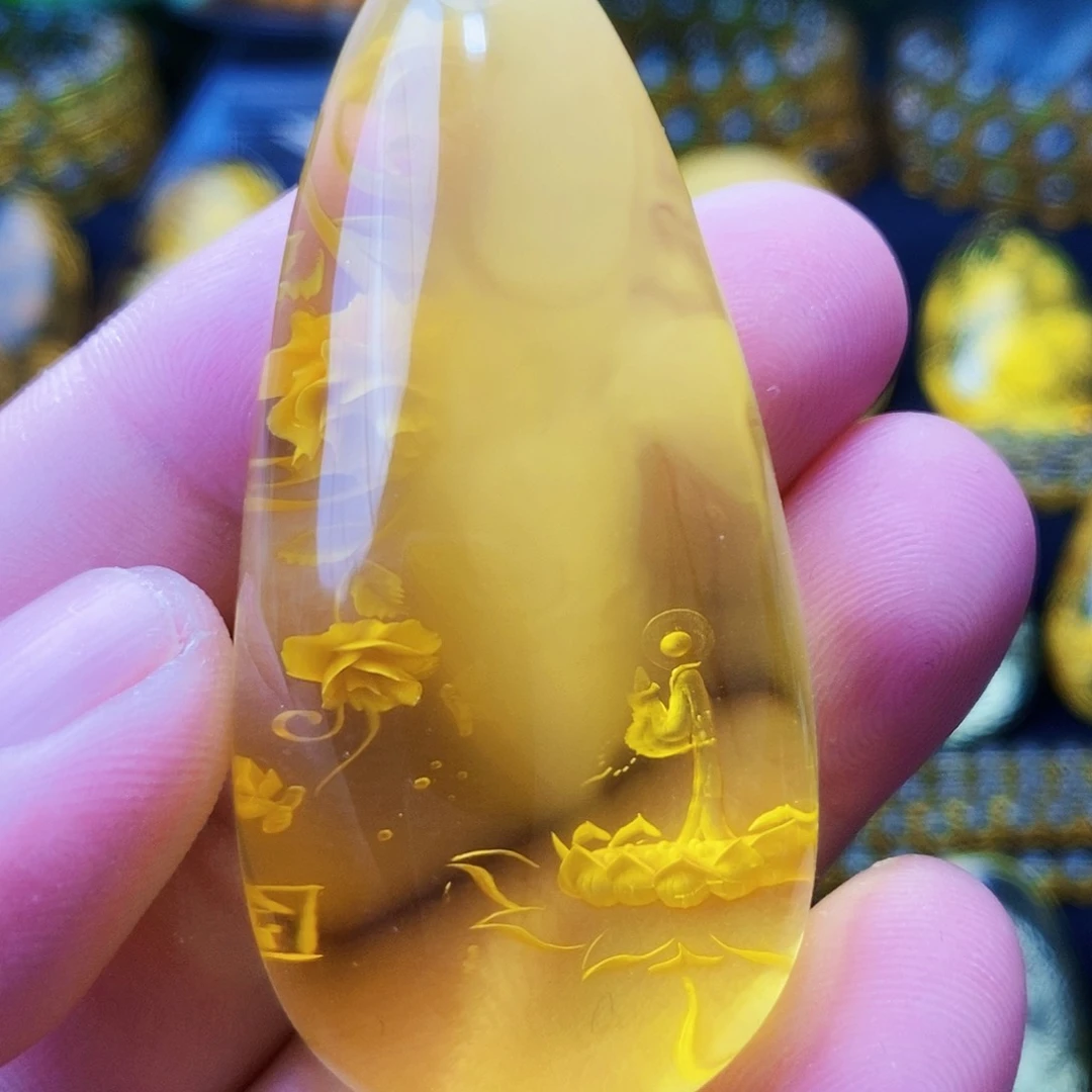 【闪购商品】金珀吊坠(不含链)未镶嵌