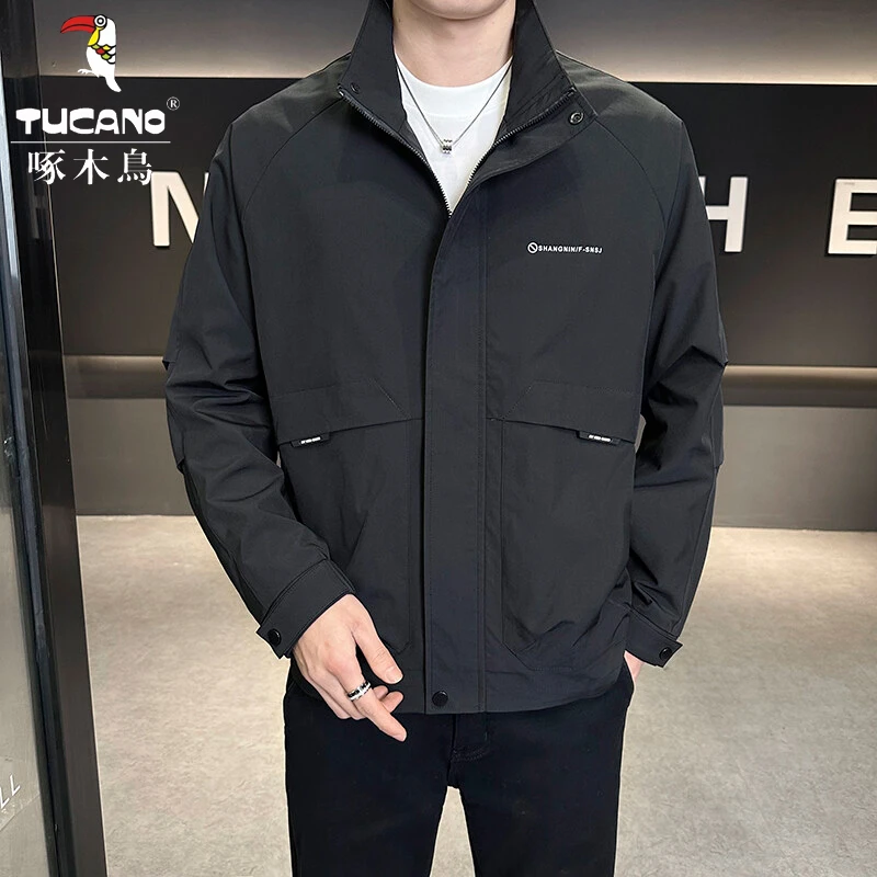 TUCANO/啄木鳥2025秋季新款男装立领时尚休闲夹克衫啄木鸟外套10