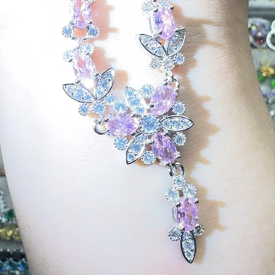 托帕石戒指银S925镶嵌