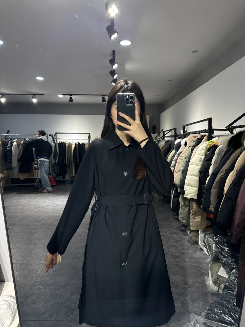 【LAZYBEE】1057-春季新款英伦风中长款风衣外套