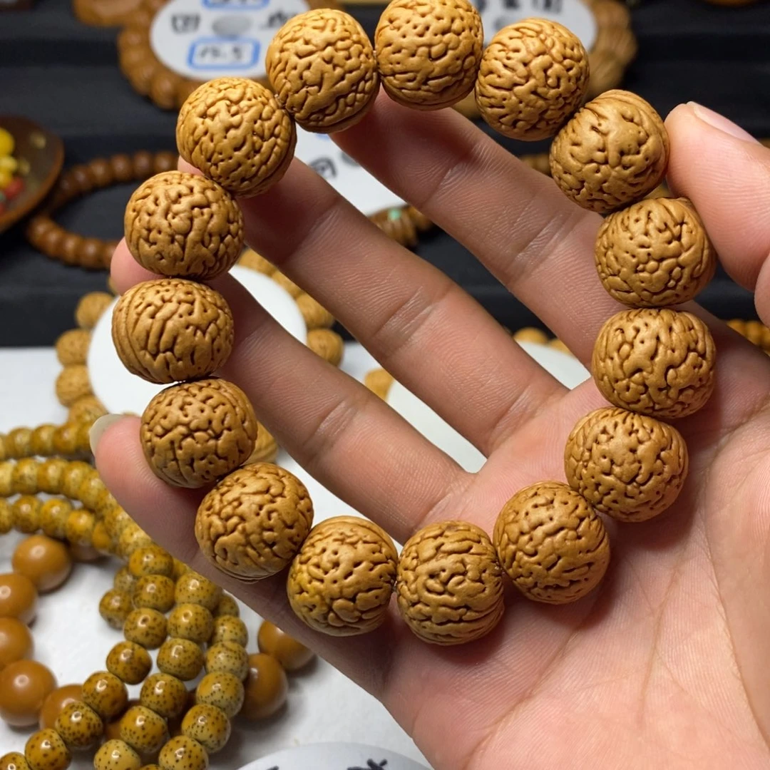 桃核吊坠桃核苹果圆手串一条