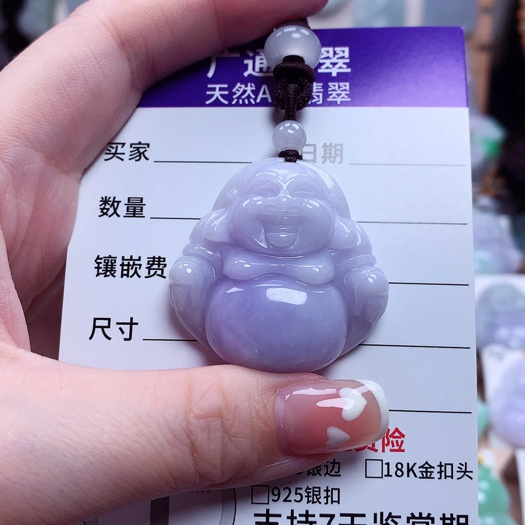 翡翠未镶嵌颈饰佛公10