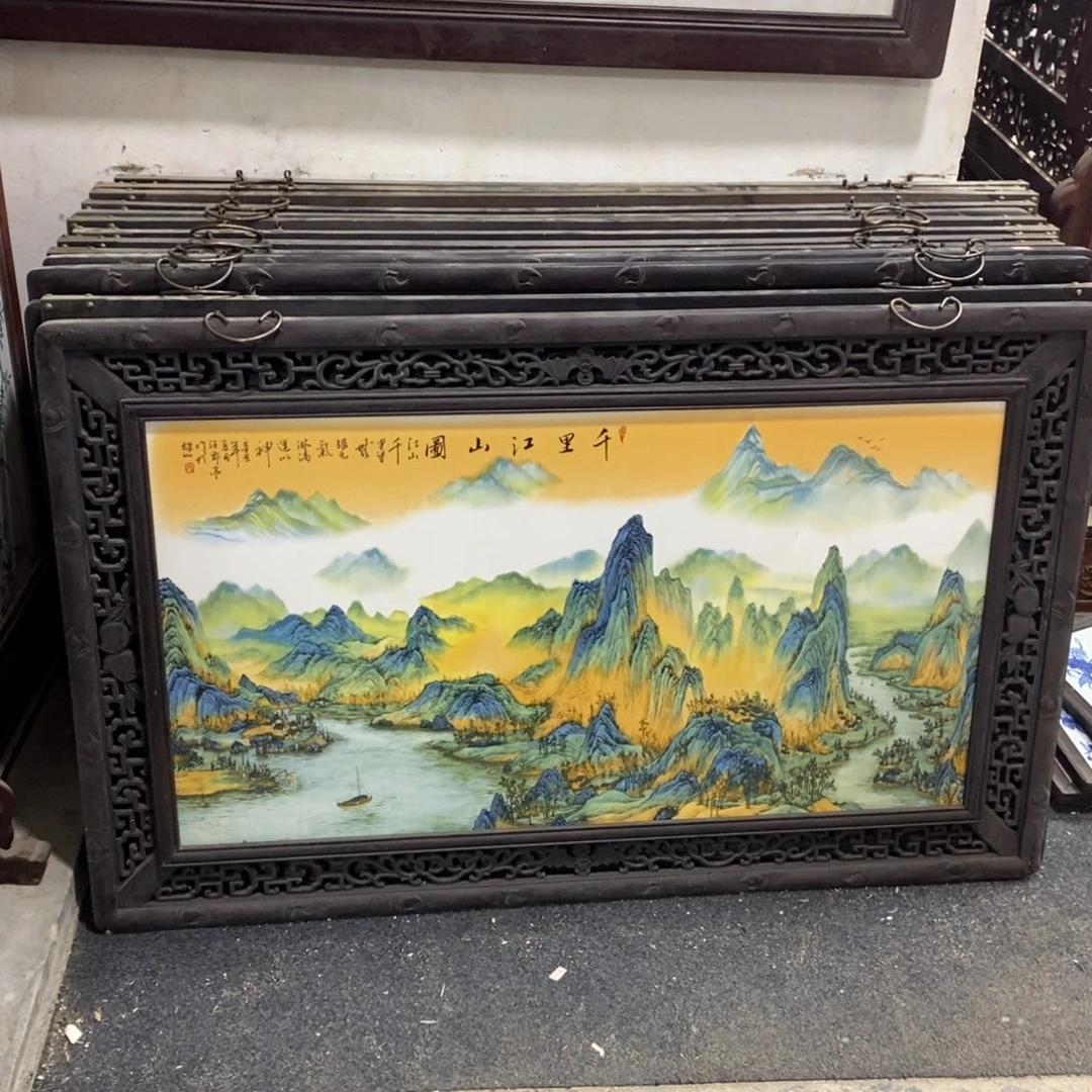 瓷1.2*76*1景德镇瓷板画柴窑烧制