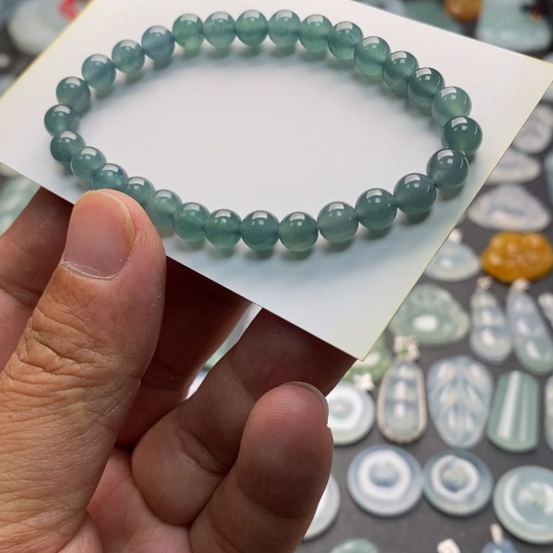 翡翠未镶嵌颈饰天然