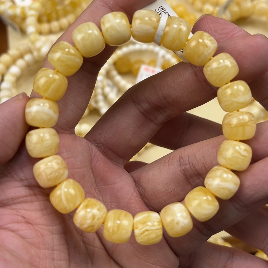 未镶嵌蜜蜡手串蜜蜡手串10.7mm