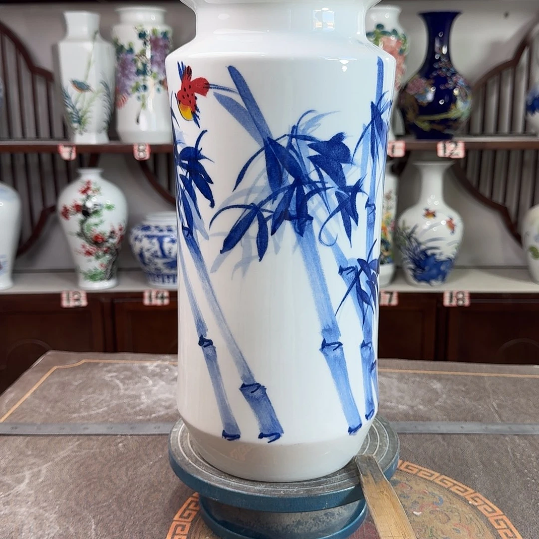 摆件陶景德镇陶瓷书竹