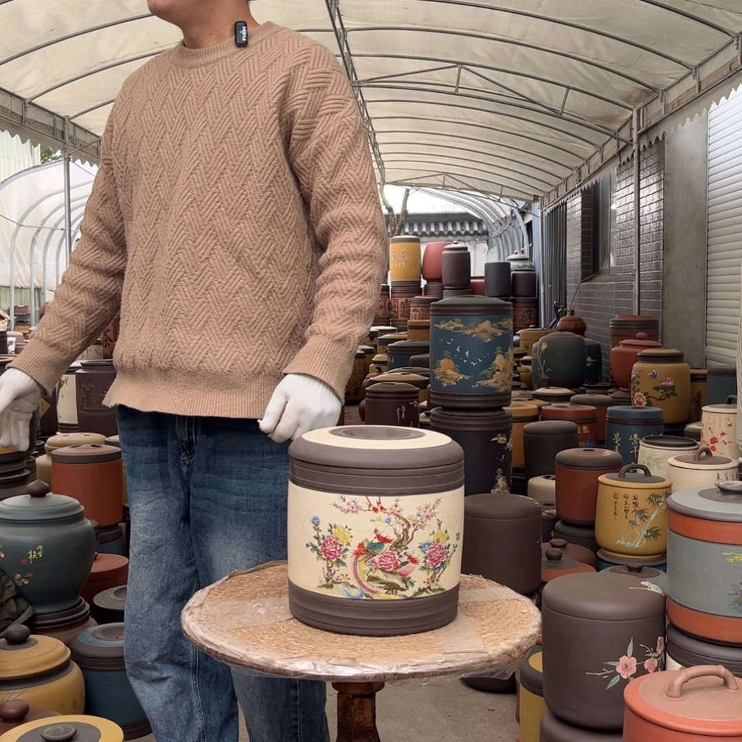 紫砂茶叶罐7 饼茶叶罐