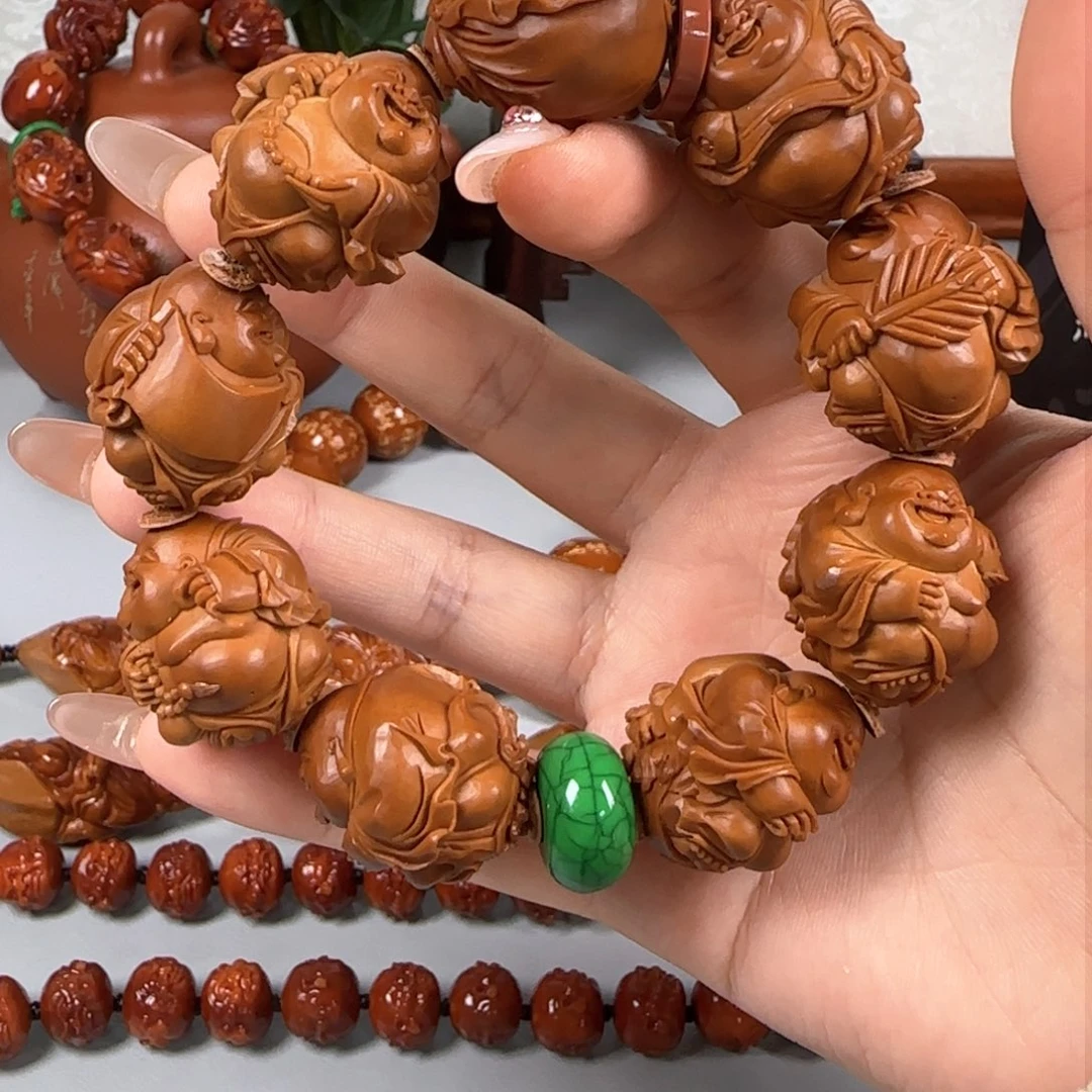 吊坠橄榄核祥云弥勒