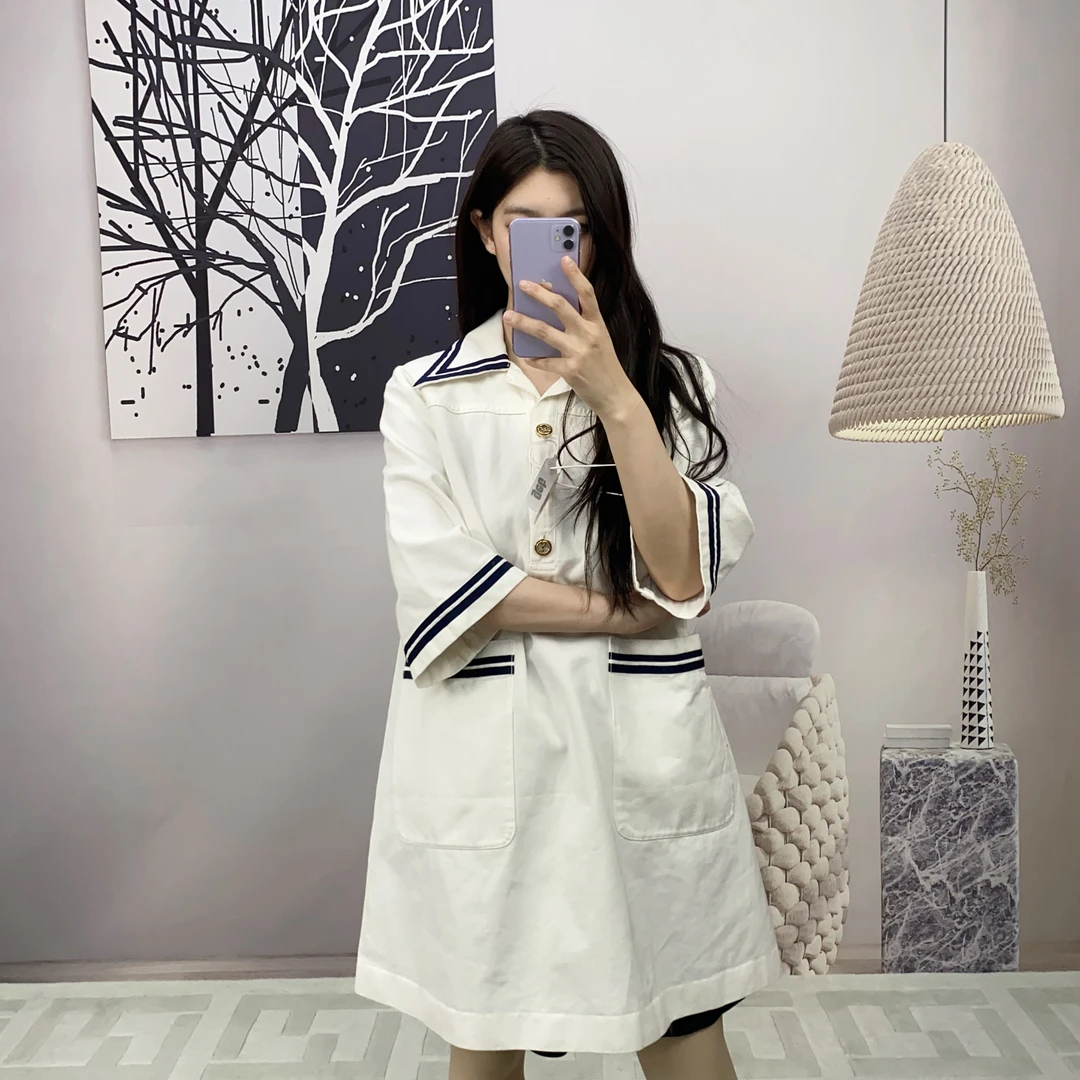 95新 GUCCI/古驰 麦殿/丹宁连衣裙40码/241222JCH8X92