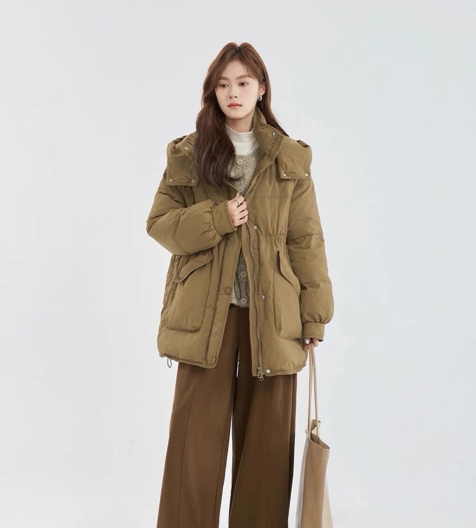 冬季女装宽松加厚时尚短款百搭羽绒服Y751