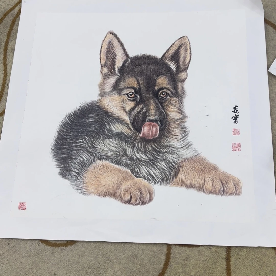 国画鹏***北斗方作品作品童