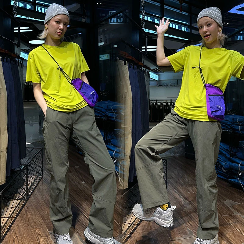 【大嘴衣说】都市精英圈情侣款夏季速干运动休闲拉链工装长裤D2903