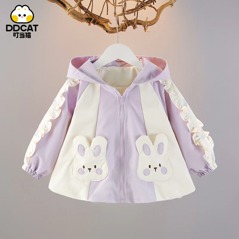 叮当猫女童秋装外套洋气中小童女宝宝春秋卡通儿童夹克休闲上衣潮