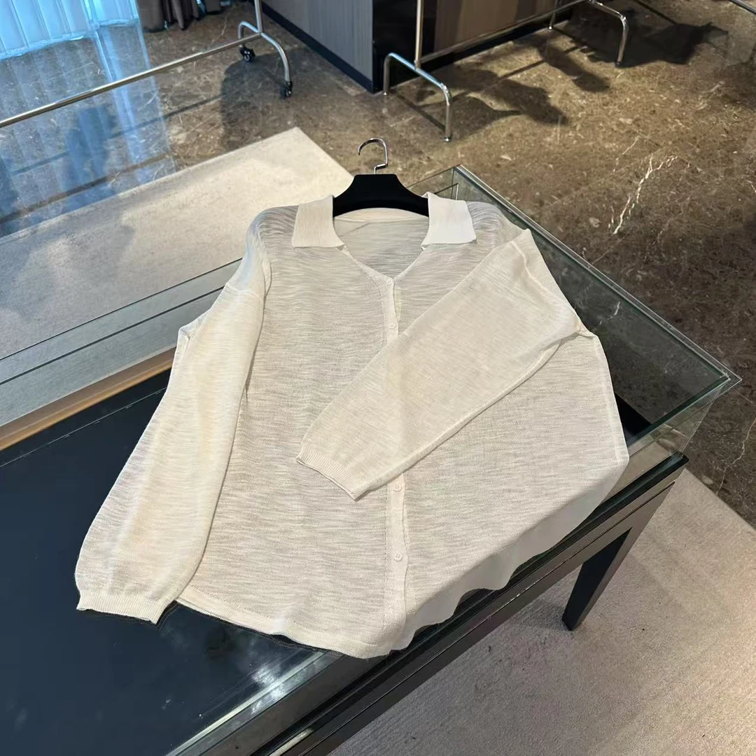 夏季新款翻领防晒开衫上衣