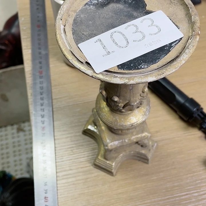 摆件齐孤品老货微瑕瓷