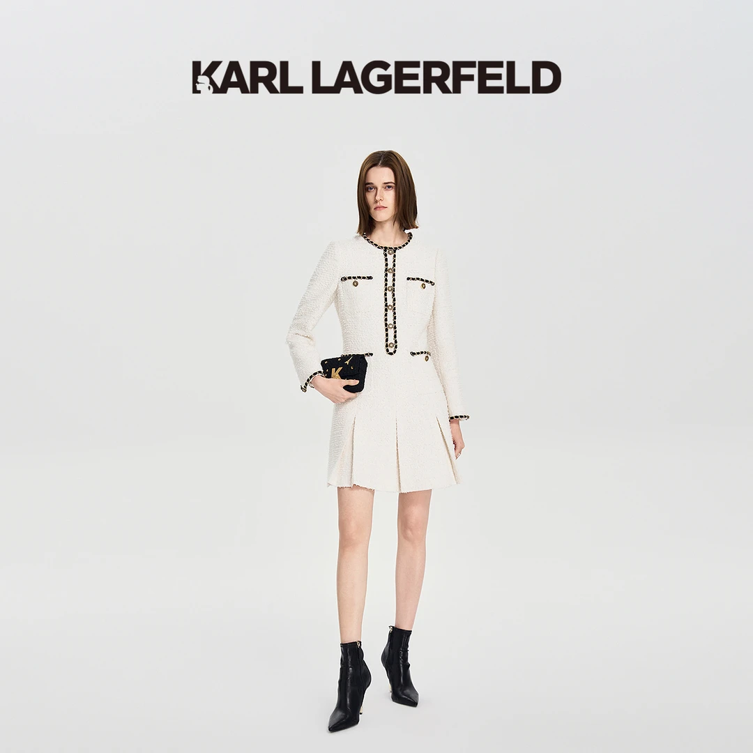 【官方】KARL LAGERFELD卡尔拉格斐秋季新款连衣裙老佛爷M26E1339