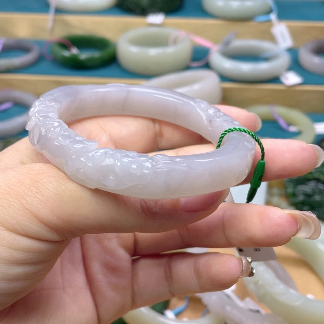 和田玉手镯未镶嵌112