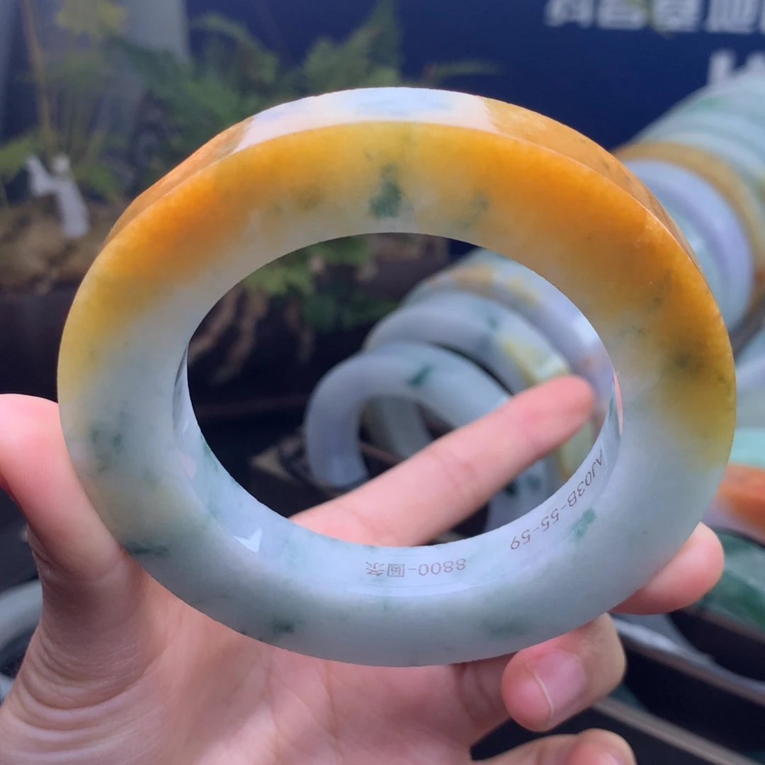 定制翡翠未镶嵌手镯定制不退不换