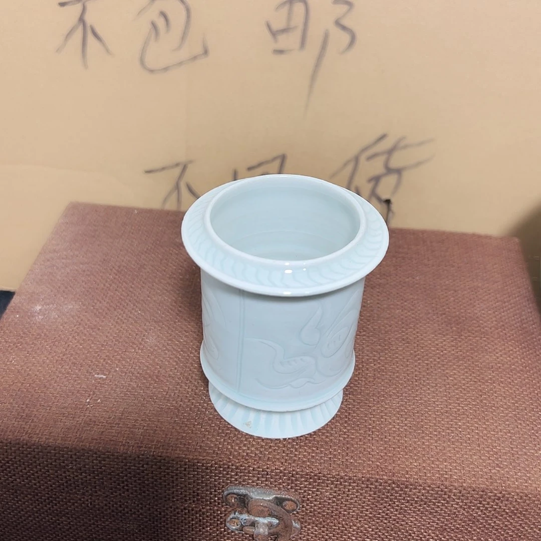 摆件陶空心的玻璃和一片的小