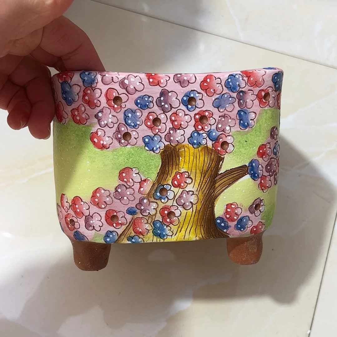 景德镇陶瓷花盆平****8景德镇陶瓷花盆