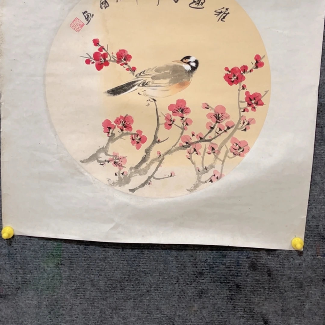 国画原创作品梅花雅趣图