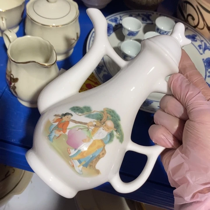 瓷片一厂寿星酒具约400ml