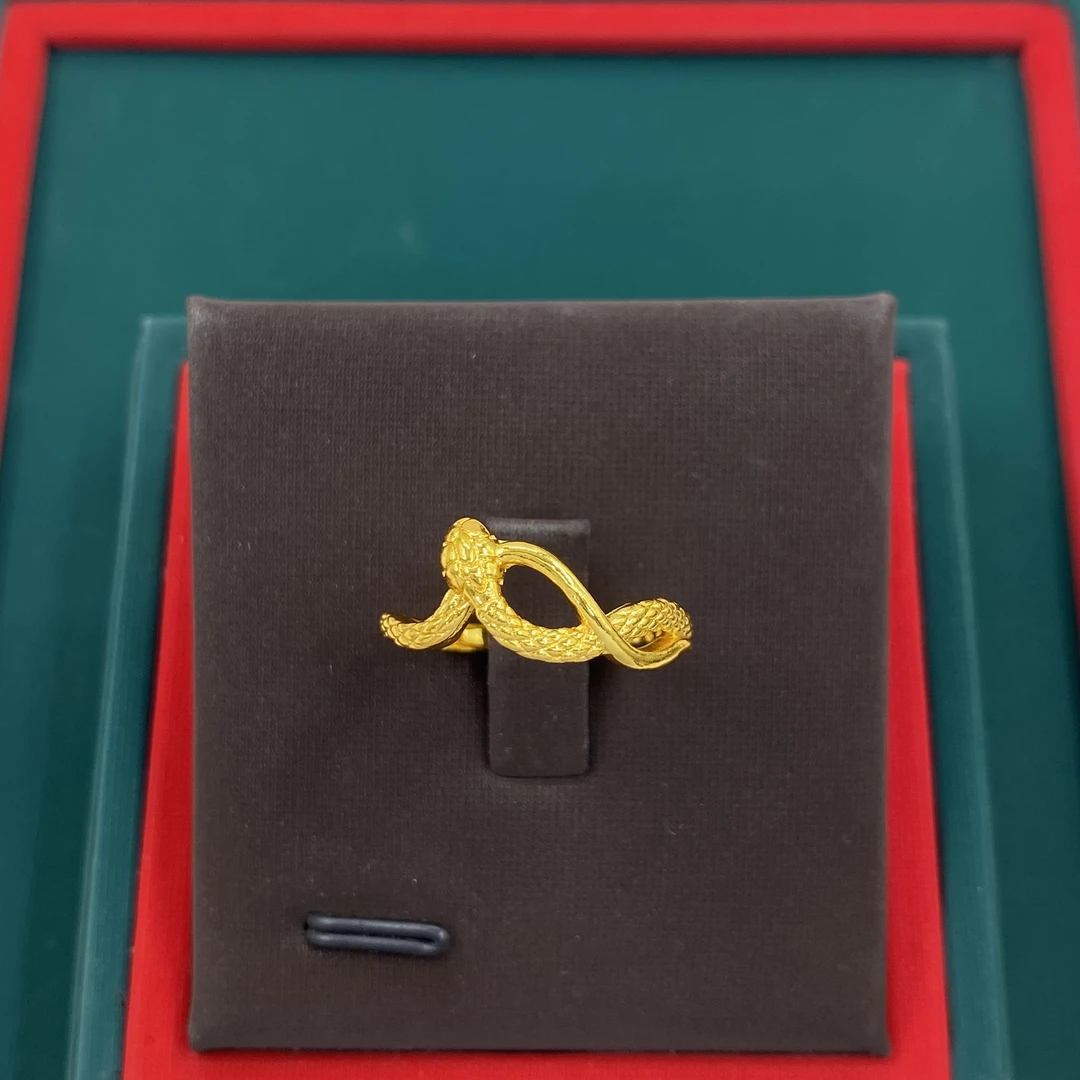 灵蛇绕指开口戒指开口可调节指环 B270