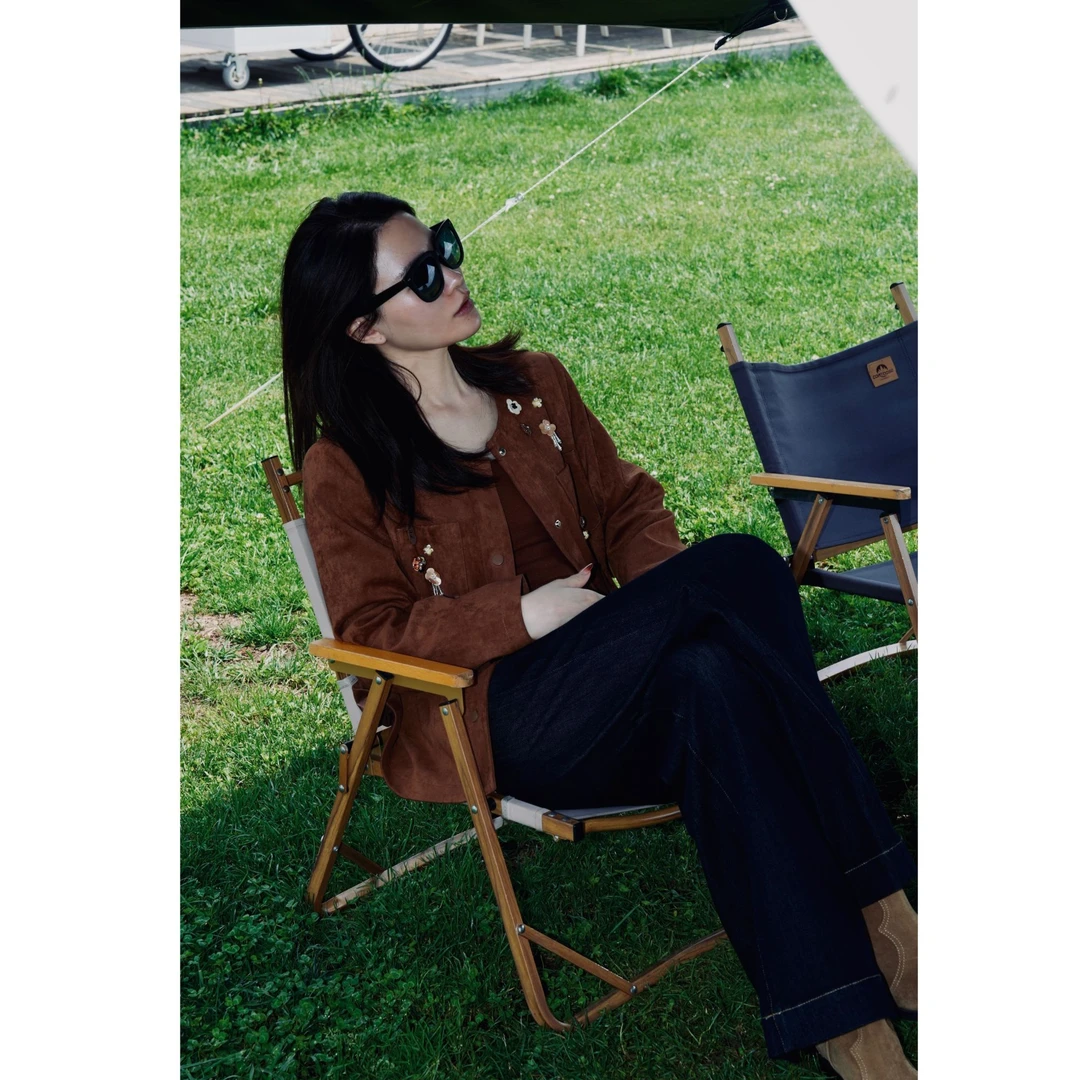 HELAAOMI 纯手工定制花朵进口面料高级浪漫经典短外套