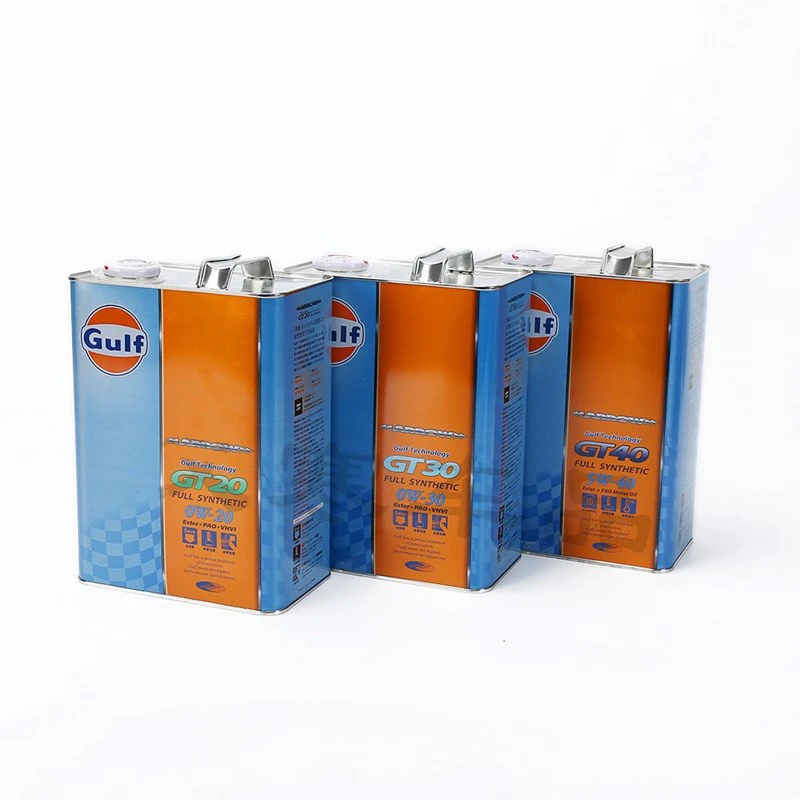 日本原装进口 GULF海湾 GT20/30/40竞技性能脂类全合成机油 4L