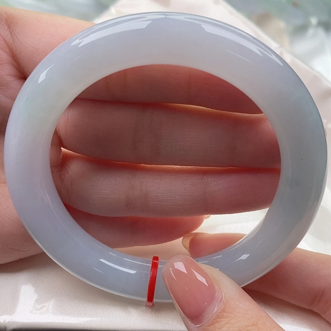 翡翠未镶嵌手镯缅甸天然A货翡翠 58