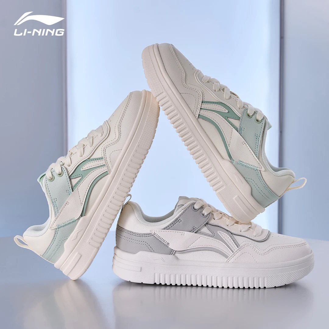 李宁青云女鞋板鞋2025春季新款百搭休闲鞋学生潮流官方正品运动鞋