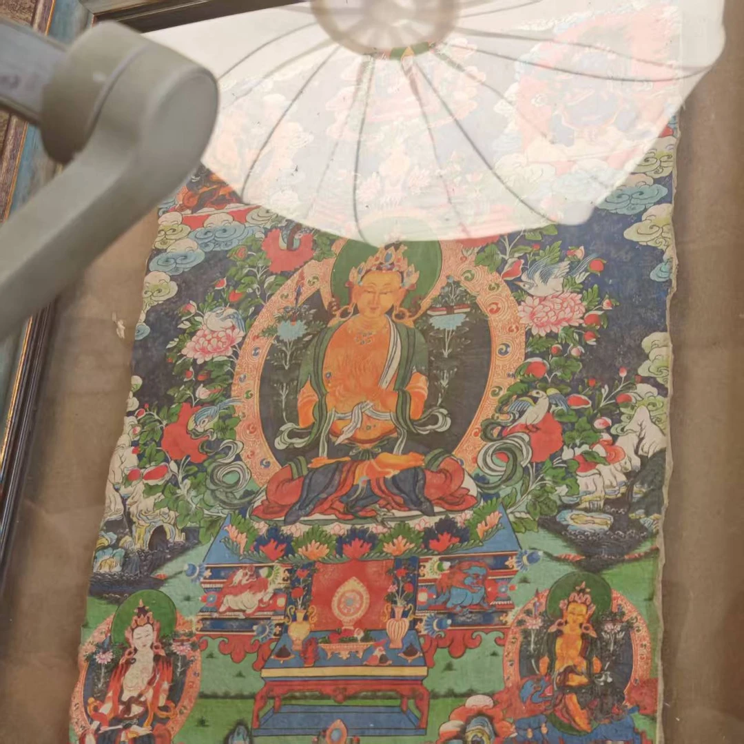 高端精品绘画类唐卡带框