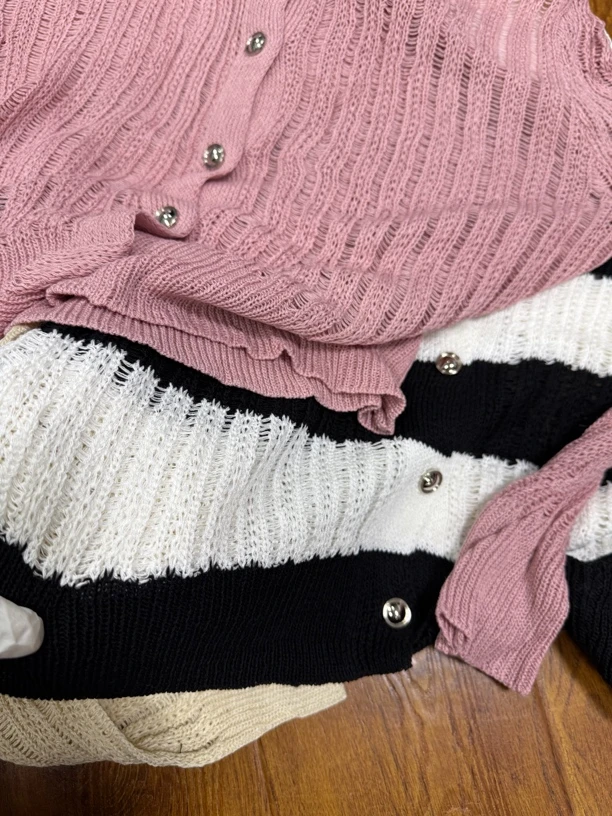 早春新款针织开衫小毛衣