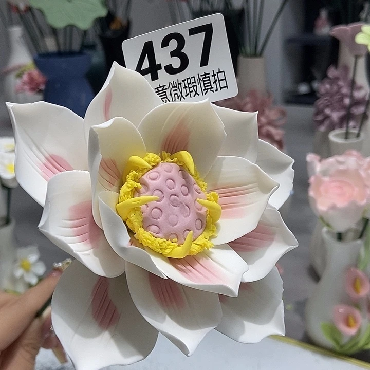 陶瓷纯手工捏花设计